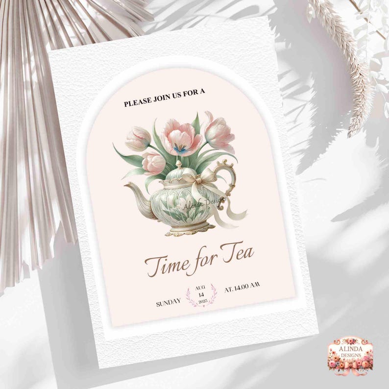 Sweet Pink Tulips Watercolor Clipart, Elegant Vintage Floral Elements for Invitations, Branding & DIY Crafts, DIY Craft, For Home Decoration