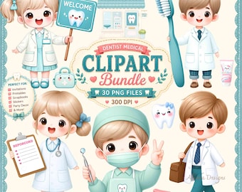 Imágenes prediseñadas PNG de niños dentistas, clínica dental pediátrica, cepillado de dientes