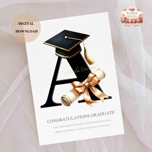 Graduation Letters and Numbers Clipart, Graduation Invitations, Numbers Clipart, Graduation party decor, Graduation Art, A-Z Alphabet and Numbers 0-9, Crafts