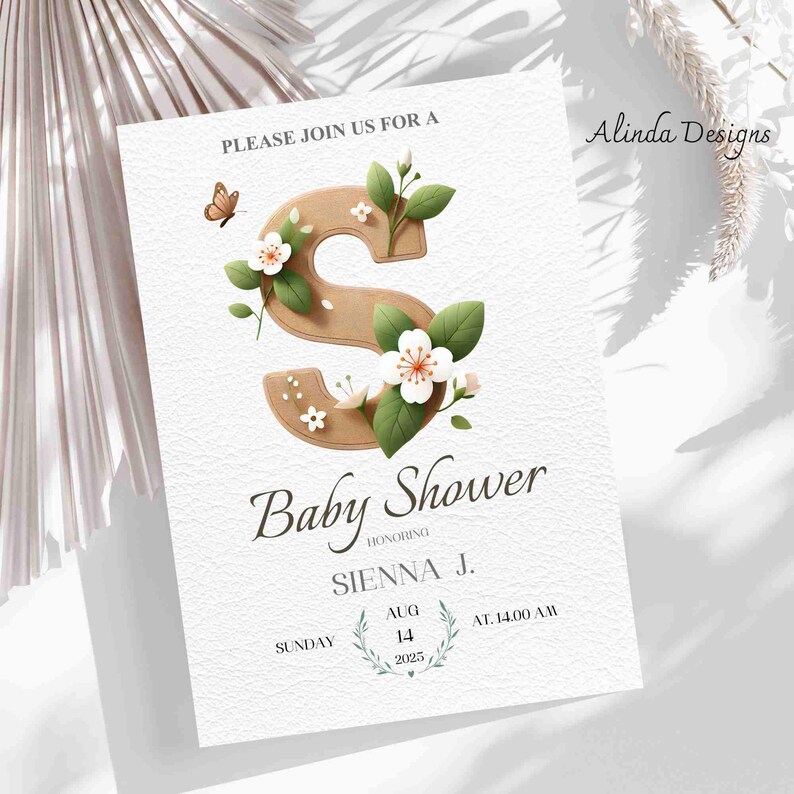 Leaf Wood Alphabet and Numbers Clipart, Rustic Wood Lettering Numbers