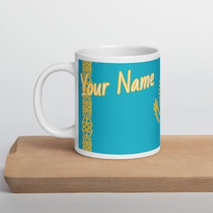 Kazakhstani flag mug -  National flag - statement mug | gift for him - gift for her - gift bag ideas - 11oz, 15oz, 20oz