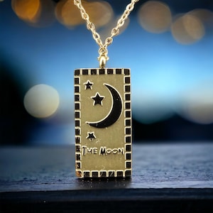 Dainty Gold Moon and Star Necklace | Unique Crescent Moon Charm Jewelry | Perfect Mother’s Day Gift for Her | Minimalist Boho Style