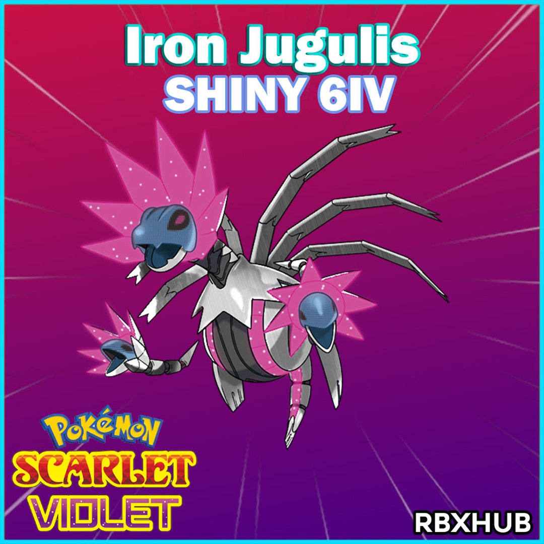Iron Jugulis Shiny 6IV Pokemon Scarlet and Violet Lv100 Etsy