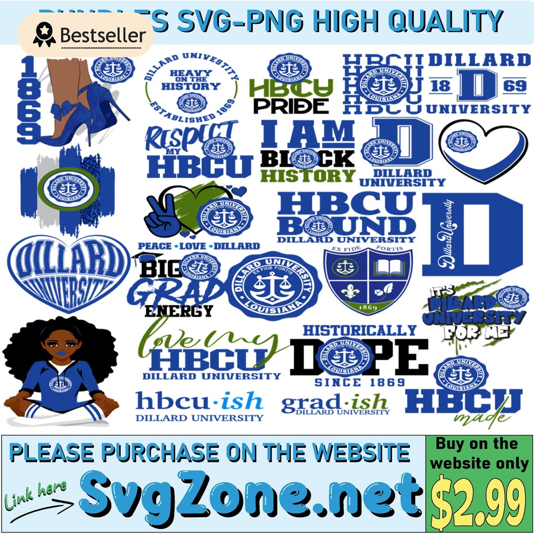 Dillard University Svg and Hbcu Svg Bundle Digital Download Etsy