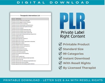 Therapy Interventions Mega Bundle: Resell Rights (Digital Download)