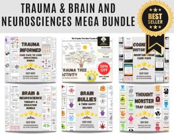 Brain and Neuroscience Therapy and Education Bundle, Psychoeducation Resource for Therapists, Psychologists and Counselors
