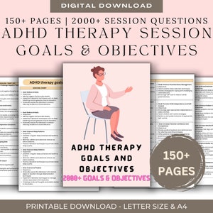 Therapy bundle - smart goals treatment planning guide & progress note template