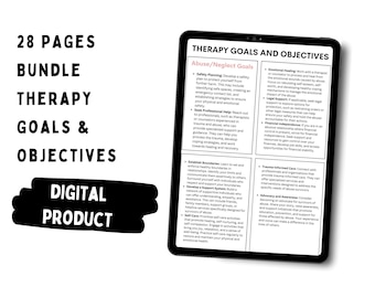 Therapy Goals and Objectives, Clinician Bundle (Digital Download)