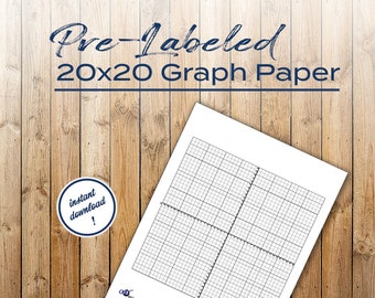 ラベル付きグラフ用紙（-20 ～ +20）