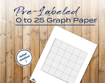 ラベル付きグラフ用紙（0～25）