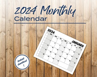 2024年 月間カレンダー - ジェリービーンシャイン