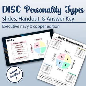 以下が含まれることがあります： DISC の性格タイプを学ぶための印刷可能なワークシート 2 枚。最初のワークシートは、円の中に D、I、S、C の文字が書かれた表で、各文字の説明が書かれています。2 番目のワークシートは、円の中に D、I、S、C の文字が書かれた表で、各文字の説明が書かれています。両方のワークシートは白黒で、色のついた円が描かれています。