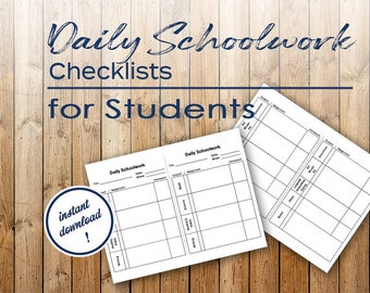 学生のための毎日の学習チェックリスト