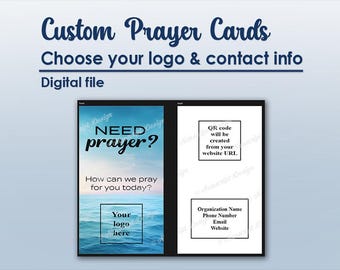 カスタマイズ可能な「祈りが必要ですか？」カード デジタルダウンロード