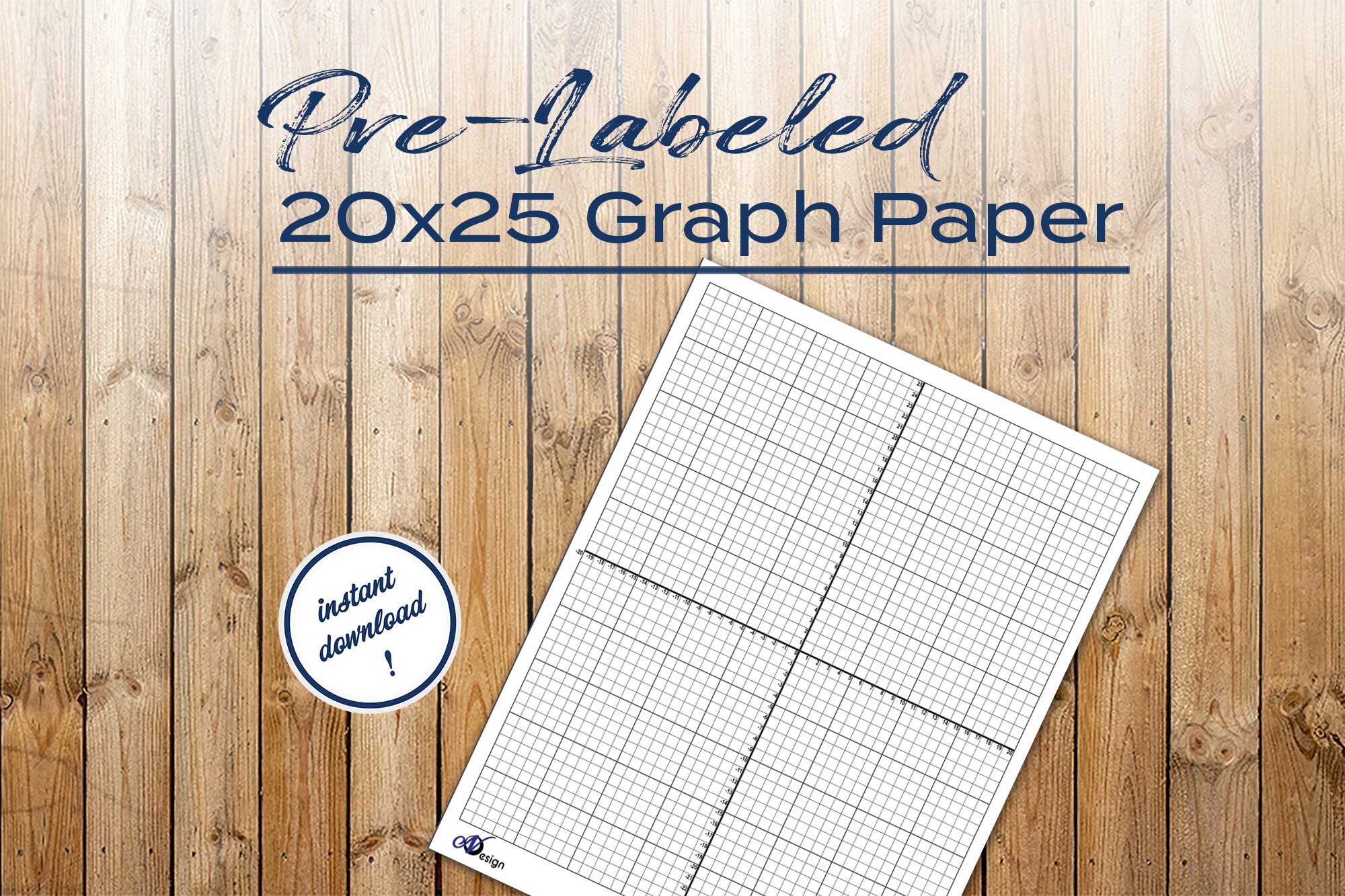 Pre-labeled Graph Paper (20x25) - Etsy