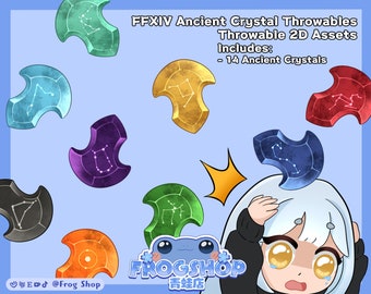 FFXIV Ancient Convocation Crystal Throwables | Vtuber Streaming Assets | Twitch Integrated Throwing System