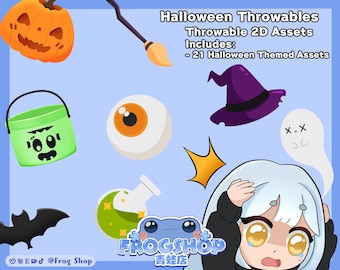 Halloween Throwables | Vtuber Streaming Assets | Twitch Integrated Throwing System