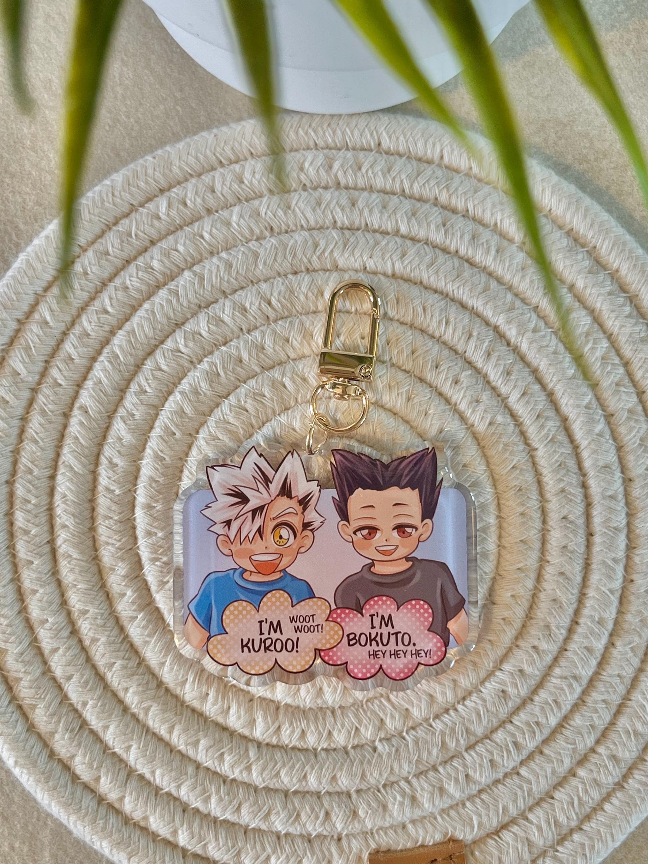 Kuroo Bokuto Haikyuu Keychain