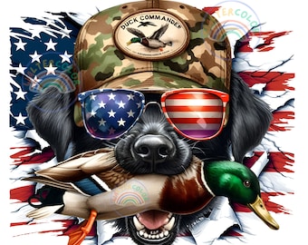 Duck Hunting Dog, png-bestand: sublimatie wilde eend (digitale download)