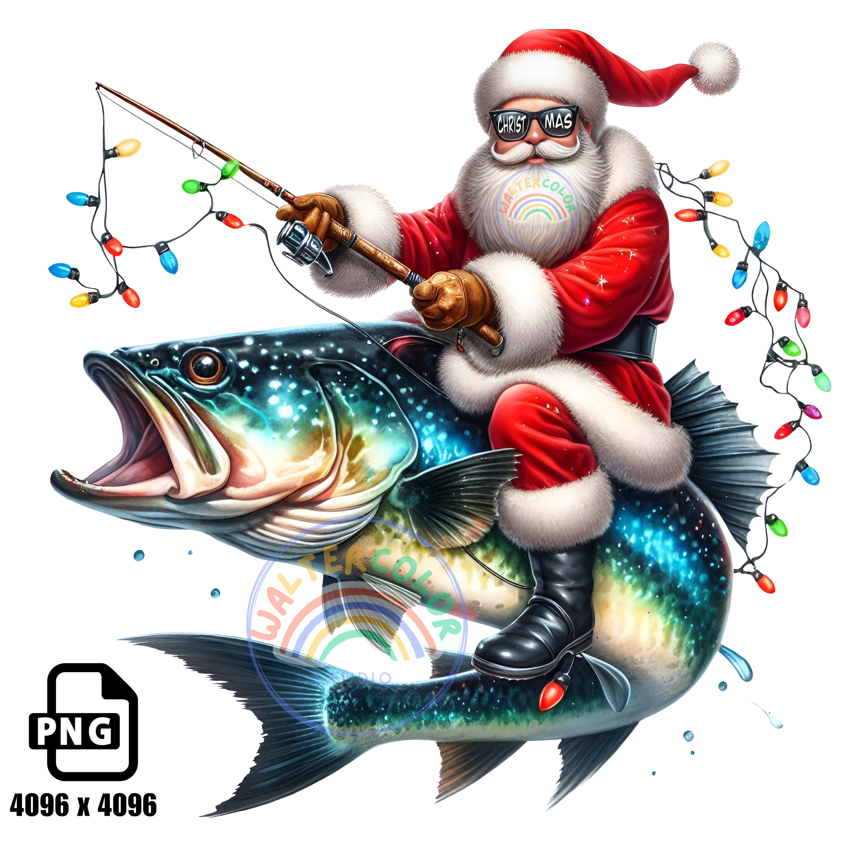 Suéter Feo Navideño De Merry Fishmas, Divertido Jersey De Pesca