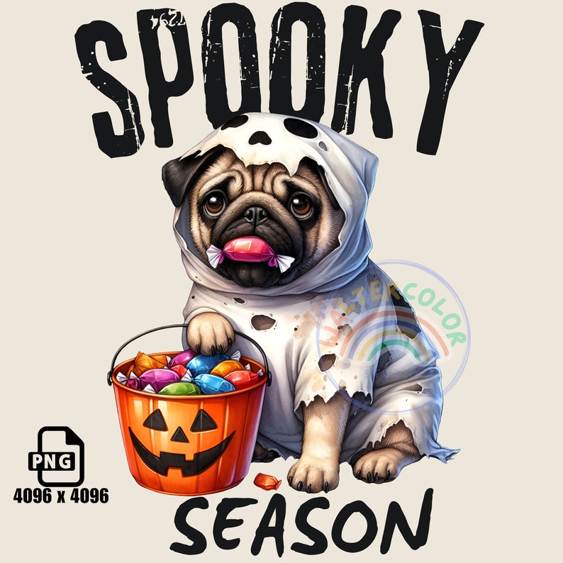 Cute Ghost Dog PNG | Halloween Spooky Season (digital Download) - Etsy