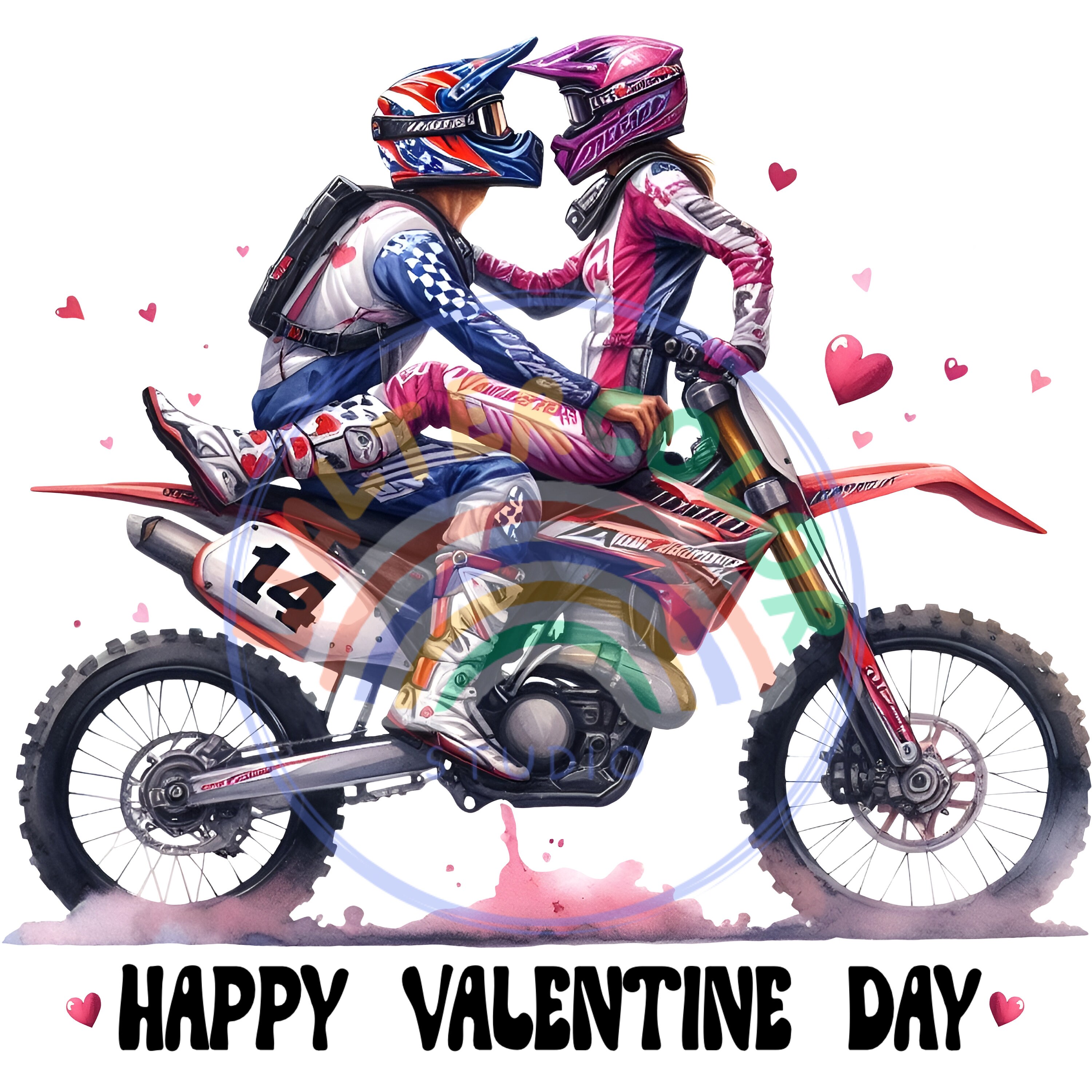 Motocross Valentine Valentine's Day Racing Valentine Motocross Dirt ...