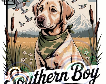 Black Lab Duck Hunting PNG: Mallard Retriever Clipart (Digital Download)
