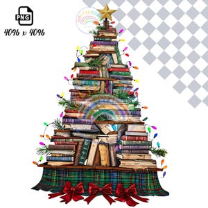 Christmas Book Lover | All Booked For Christmas | Christmas Book Png | Bookish Png| Bookworm Christmas Shirt | Book Lovers Png