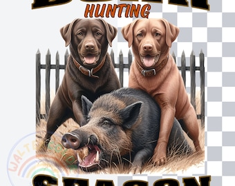 Boar Hunting Season PNG: Hog Hunter Art (Digital Download)