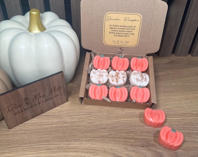 Featured listing image: Pumpkin Soy Wax Melt Set: Handmade Fragrant Home Scents
