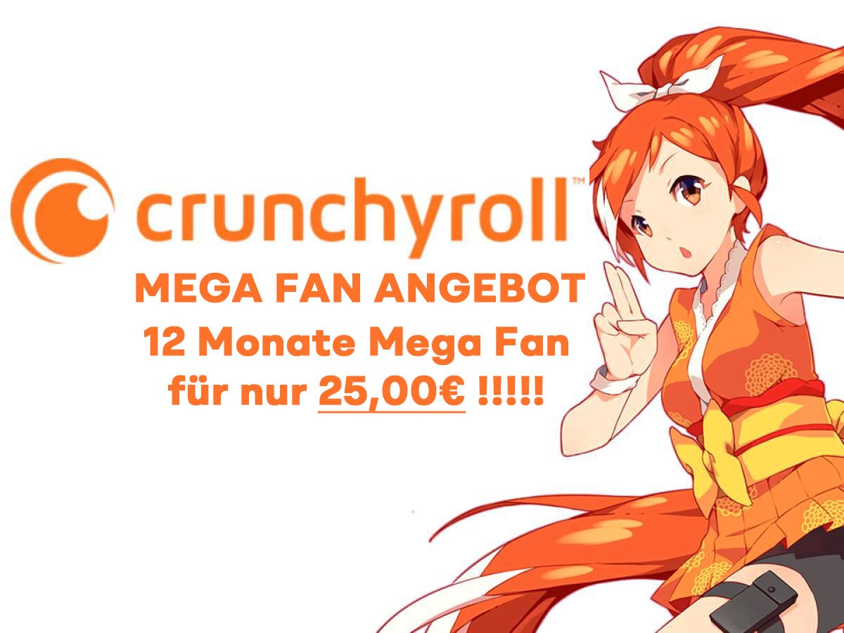 Crunchyroll Premium Mega Fan 12 Month Subscription