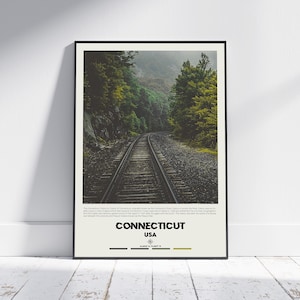 Digital Oil Paint, Connecticut Print, Connecticut Art, Connecticut Poster, Connecticut Photo, Connecticut Poster Print, Connecticut Decor