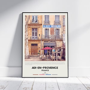Digitale Ölfarbe, Aix-en-Provence Druck, Aix-en-Provence Wandkunst, Aix-en-Provence Poster, Aix-en-Provence Foto, Aix-en-Provence Dekor