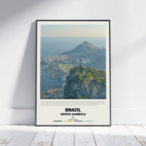 Digital Oil Paint, Brazil Print, Brazil Wall Art, Brazil Poster, Brazil Photo, Brazil Poster Print, Brazil Wall Decor, South America
