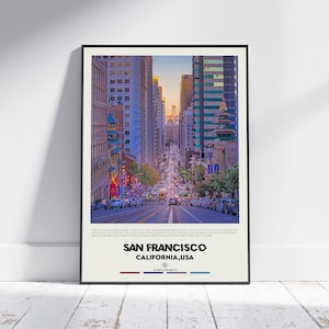 Digital Oil Paint, San Francisco Print, San Francisco Wall Art, San Francisco Poster, San Francisco Photo, San Francisco Poster Print