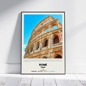 Digital Oil Paint, Rome Print, Rome Wall Art, Rome Poster, Rome Photo, Rome Poster Print, Rome Wall Decor, Roma Print, Italy Poster Print