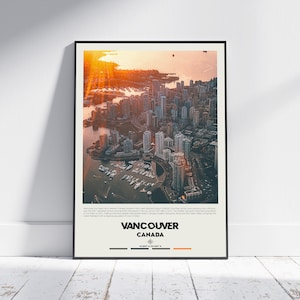 Digital Oil Paint, Vancouver Print, Vancouver Wall Art, Vancouver Poster, Vancouver Photo, Vancouver Poster Print, Vancouver Decor, Canada