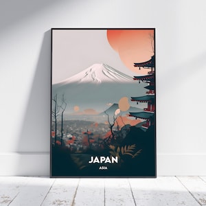 Japan Stadt Druck, Japan Reise Poster, Asien Reise Geschenk, Japan Wandkunst, Japan digitaler Download, Japan Poster