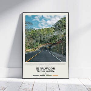 Digital Oil Paint, El Salvador Print, El Salvador Art, El Salvador Poster, El Salvador Photo, El Salvador Poster Print, El Salvador Decor
