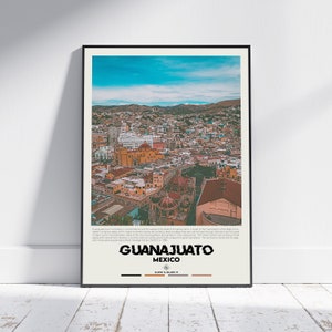 Digital Oil Paint, Guanajuato Print, Guanajuato Art, Guanajuato Poster, Guanajuato Photo, Guanajuato Poster Print, Guanajuato Wall Decor