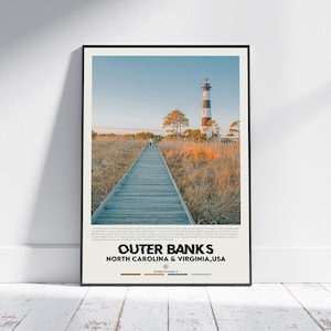 Digital Oil Paint, Outer Banks Print, Outer Banks Wall Art, Outer Banks Poster, Outer Banks Photo, Outer Banks Wall Decor, North Carolina