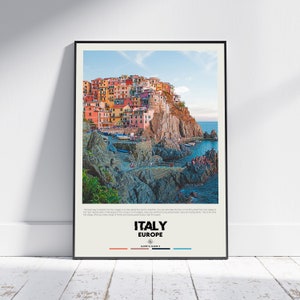 Digital Oil Paint, Italy Print, Italy Wall Art, Italy Poster, Italy Photo, Italy Poster Print, Italy Wall Decor, Europe Poster Print