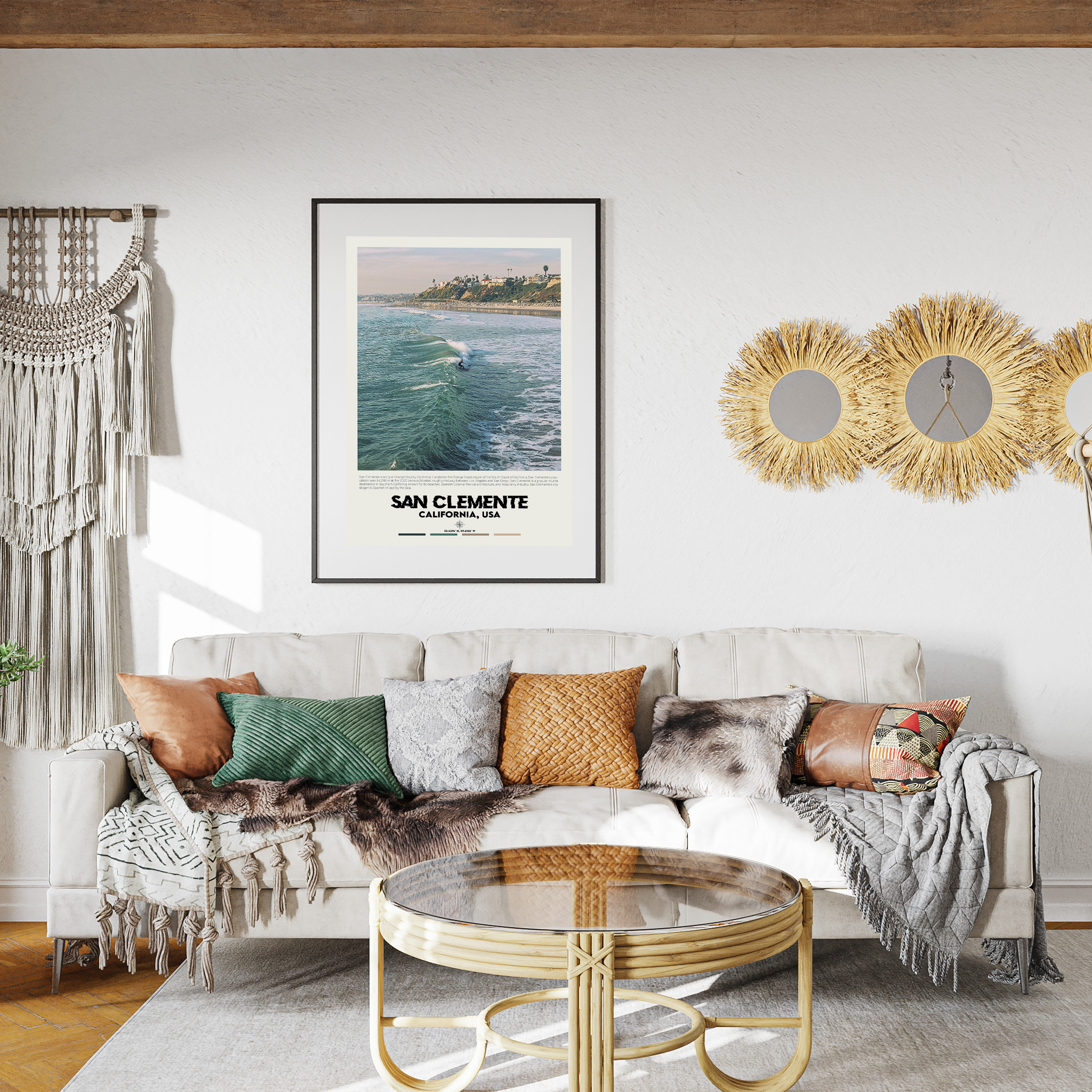 Digital Oil Paint San Clemente Print San Clemente Wall Art Etsy