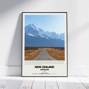 Digital Oil Paint, New Zealand Print, New Zealand Art, New Zealand Poster, New Zealand Photo, New Zealand Poster Print, New Zealand Decor