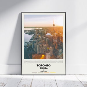 Digital Oil Paint, Toronto Print, Toronto Wall Art, Toronto Poster, Toronto Photo, Toronto Poster Print, Toronto Wall Decor, Canada Print