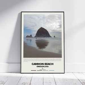 Digital Oil Paint, Cannon Beach Print, Cannon Beach Wall Art, Cannon Beach Poster, Cannon Beach Photo, Cannon Beach Wall Decor, Oregon, USA