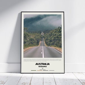 Pintura al óleo digital, impresión de Australia, arte de la pared de Australia, cartel de Australia, foto de Australia, impresión de póster de Australia, decoración de la pared de Australia