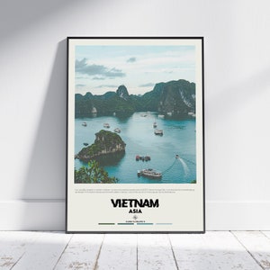Digital Oil Paint, Vietnam Print, Vietnam Wall Art, Vietnam Poster, Vietnam Photo, Vietnam Poster Print, Vietnam Wall Decor, Asia Poster
