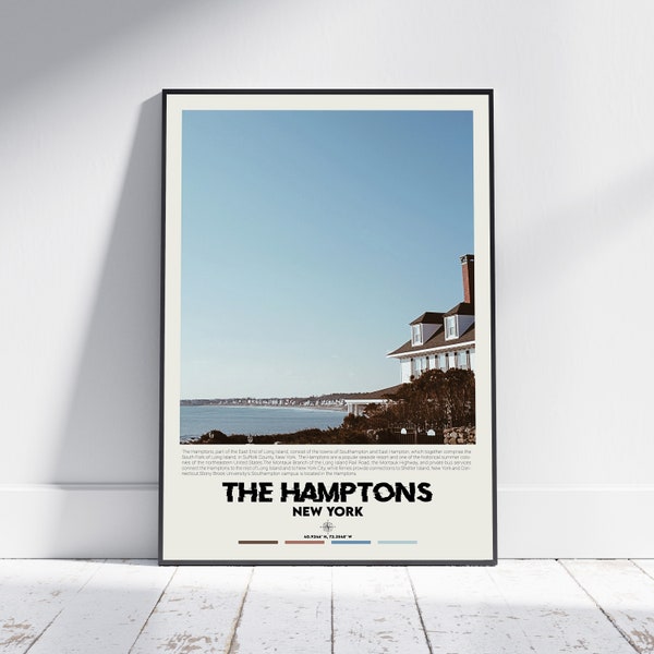 Digital Oil Paint, The Hamptons Print, The Hamptons Art, The Hamptons Poster, The Hamptons Photo, The Hamptons Decor, New York Poster Print