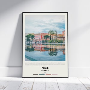 Digital Oil Paint, Nice Print, Nice Wall Art, Nice Poster, Nice Photo, Nice Poster Print, Nice Wall Decor, French Riviera, France Print